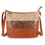 Gallantry sac bandoulière paillettes femme multicolore camel