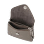 Flora & co Porte-monnaie cartes femme magnétique taupe foncé
