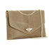 Made in Italy Sac bandoulière chaîne cuir femme croco taupe