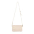 Vue 1 du Mini sac bandoulière femme cuir sable par Made in Italy.