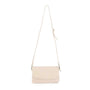 Vue 1 du Mini sac bandoulière femme cuir sable par Made in Italy.