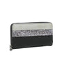 Gallantry Portefeuille long femme tout-en-un paillette gris