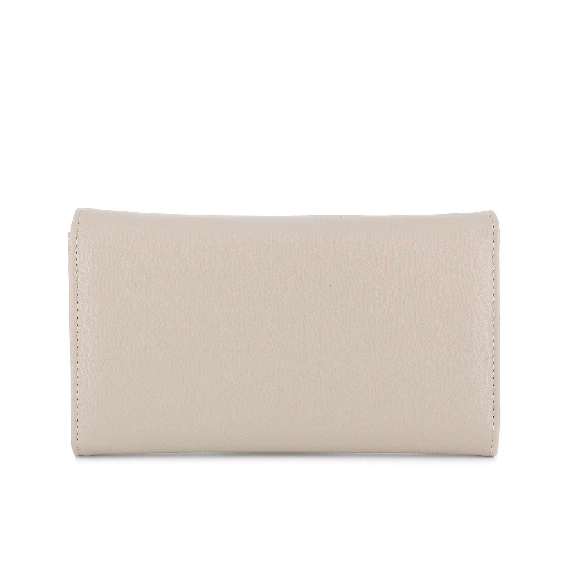 Flora & co - Portefeuille chéquier femme tout en un beige