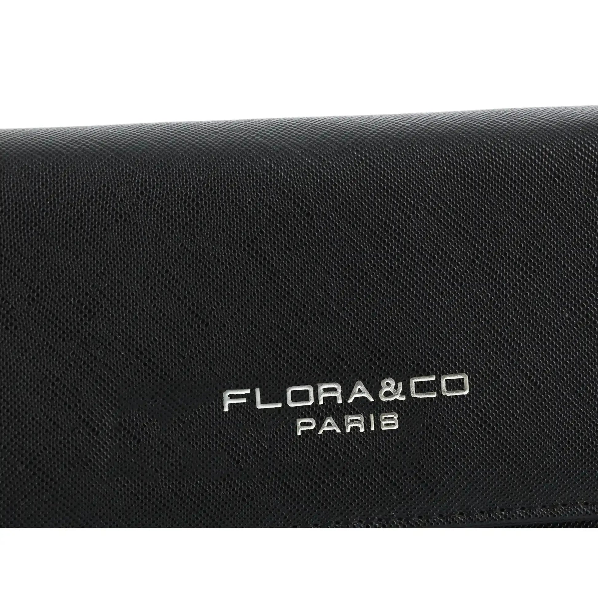 Flora & co Portefeuille chéquier femme tout en un noir