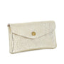 Made in Italy Porte-monnaie cartes femme cuir irisé 051 or