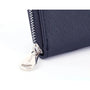 Flora & co Portefeuille porte-carte femme saffiano bleu marine