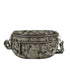 Flora & co Sac banane bandoulière suédine marron métal