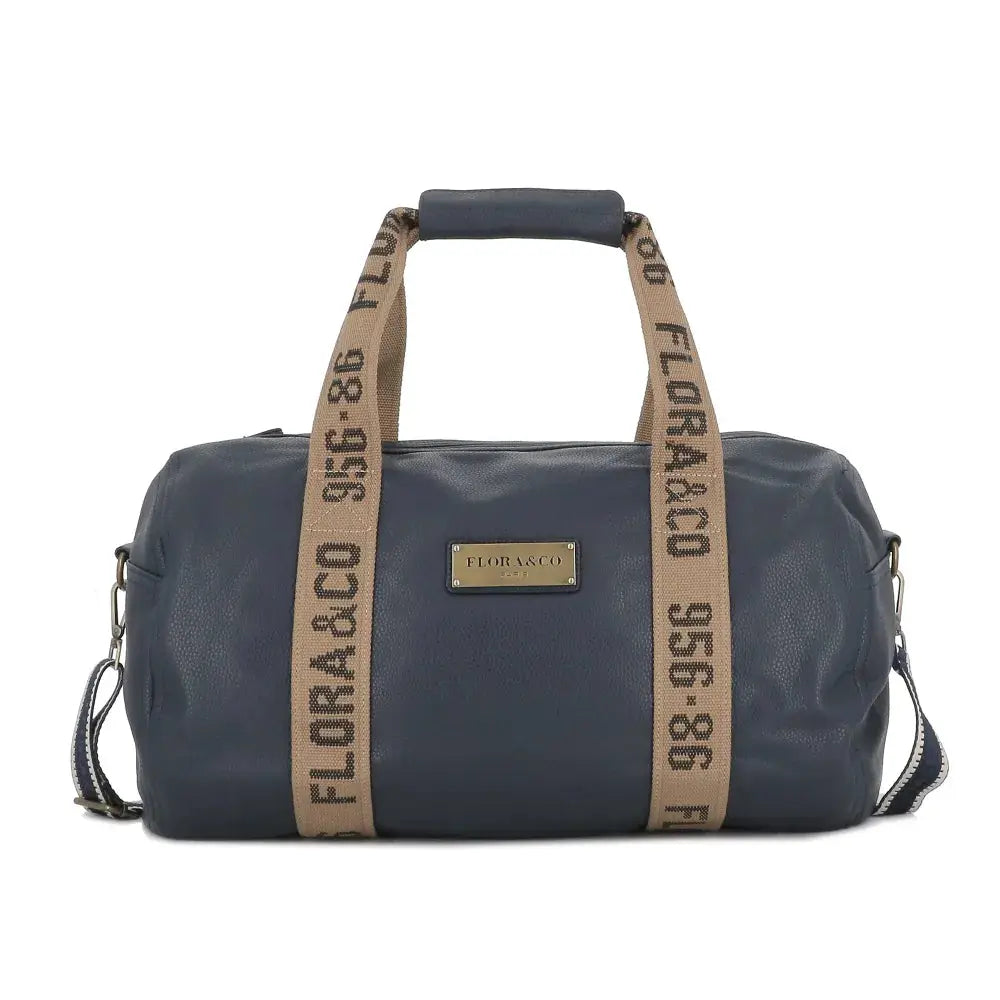 Sac polochon sport voyage femme bleu marine