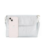 Flora & co Sac bandoulière pochette femme irisé argent