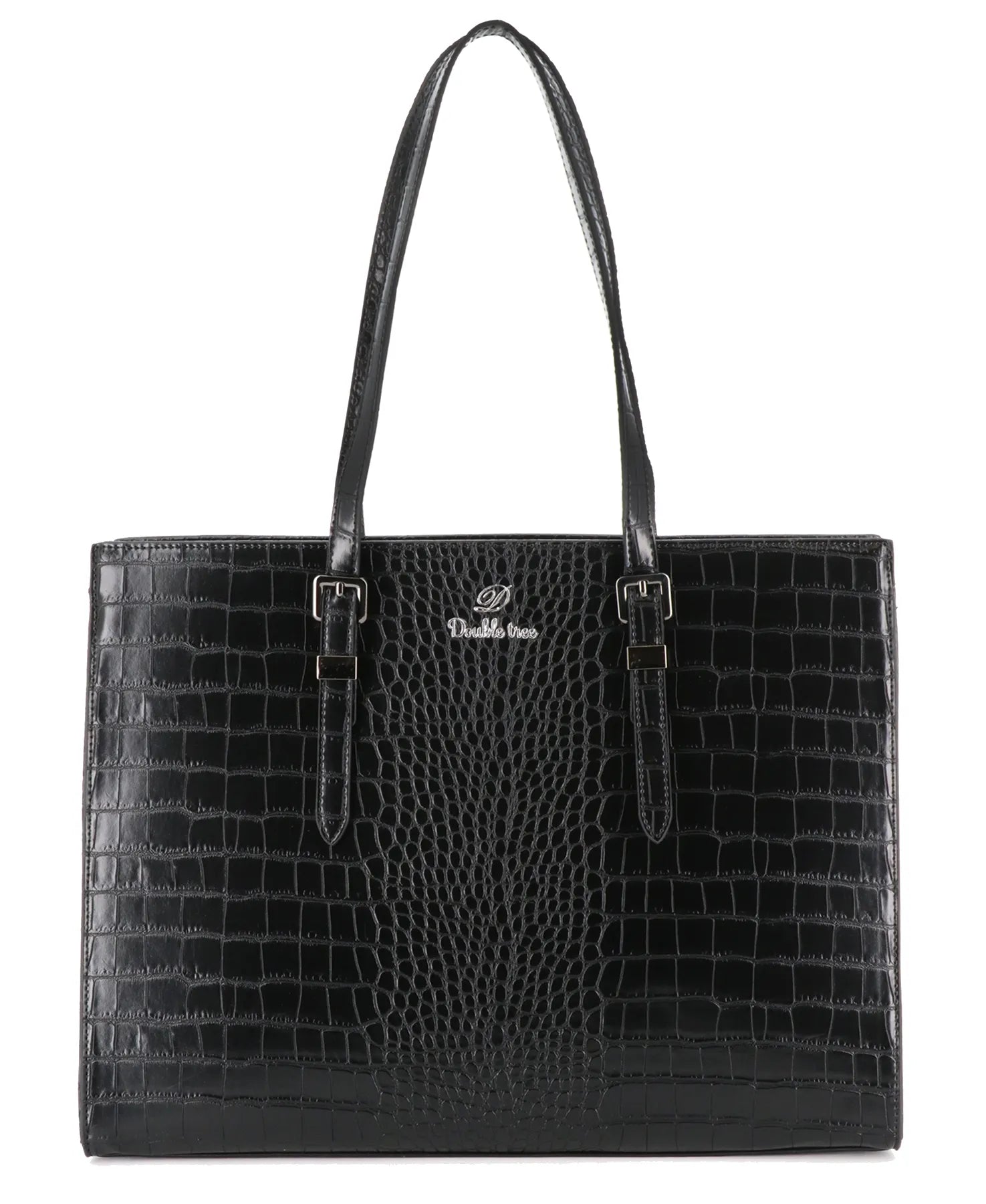 Crocochic - Sac cabas femme format a4 croco noir