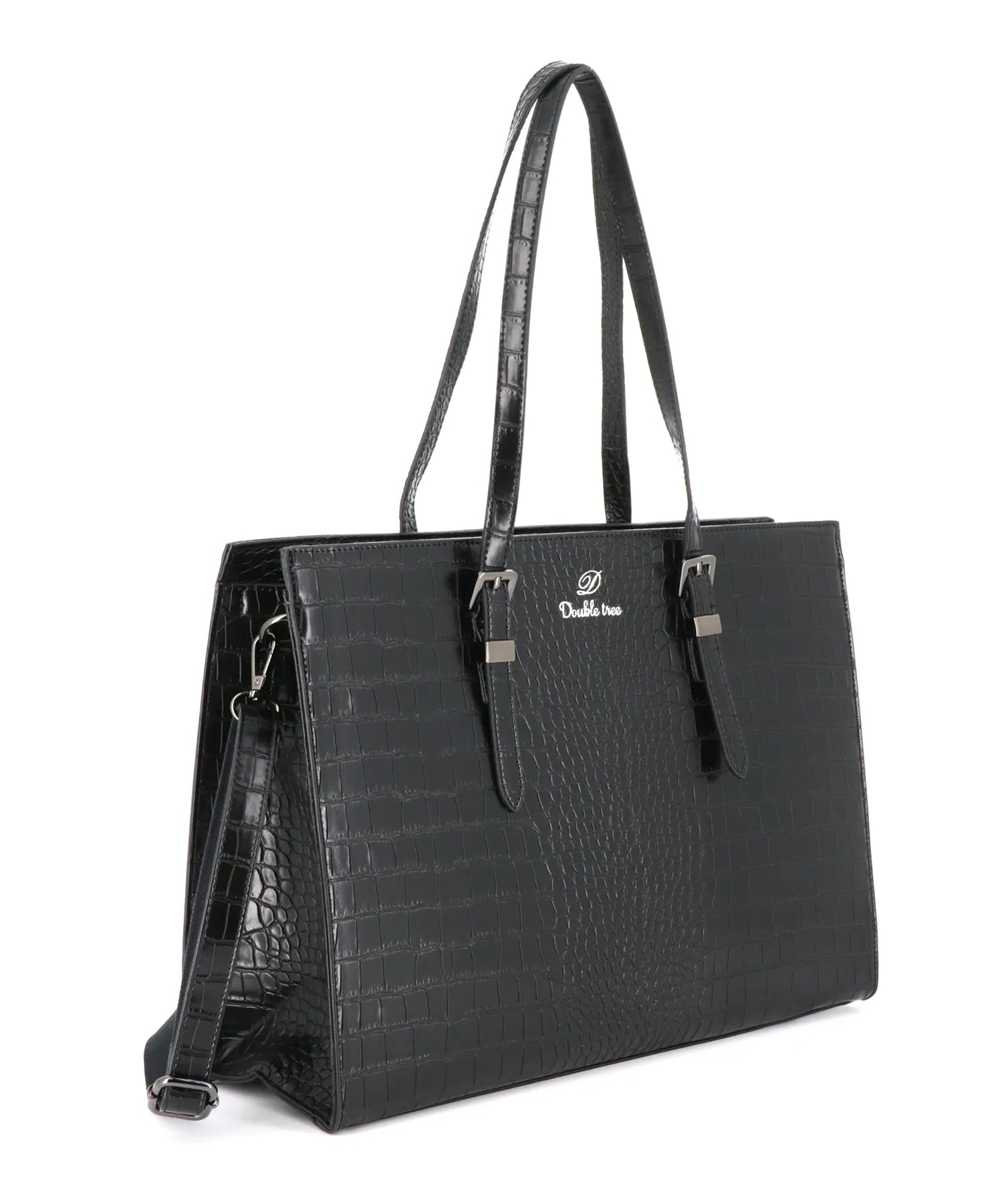 Crocochic - Sac cabas femme format a4 croco noir