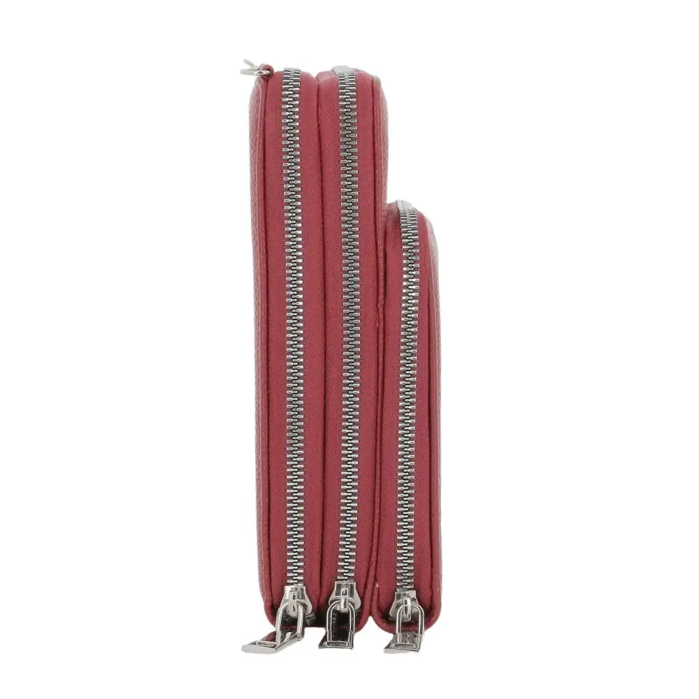 Sac bandoulière téléphone 6.7 Femme rouge foncé Flora & co
