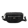 Flora & co Sac banane bandoulière suédine noir