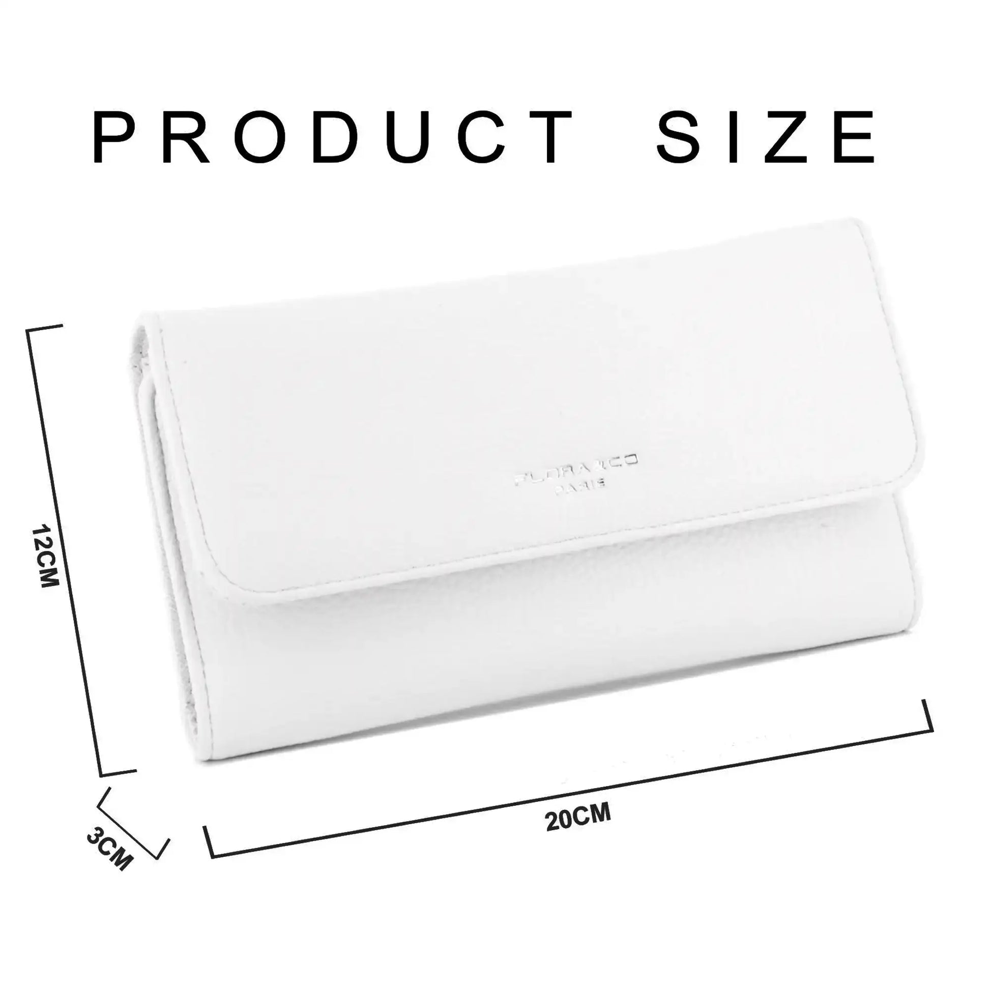 Flora & co Portefeuille chéquier femme souple blanc