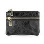 Vue princ. du Porte-monnaie femme cuir irisé 01 noir par Made in Italy.