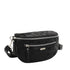 Flora & co Sac banane bandoulière suédine noir