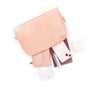 Made in Italy Sac dôme bandoulière femme cuir rose
