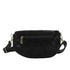 Flora & co Sac banane bandoulière suédine noir