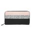Gallantry Portefeuille long femme tout-en-un paillette rose