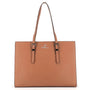 Sac cabas femme similicuir camel - vue principale | Crocochic