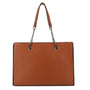Sac cabas femme similicuir camel - vue principale | Crocochic
