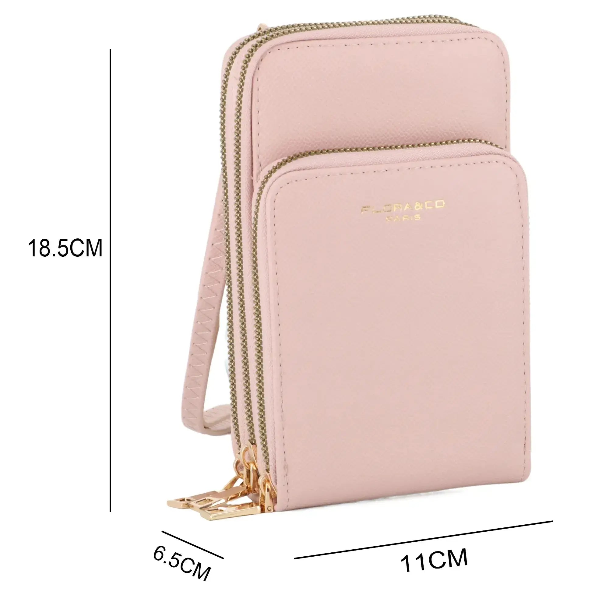 Sac bandoulière pochette téléphone 6.7 pouces Rose