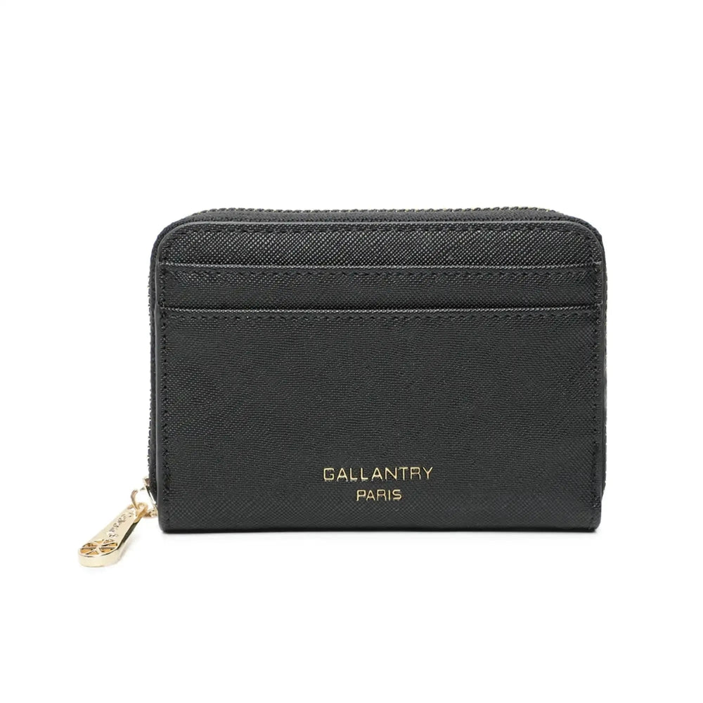 Gallantry Portefeuille porte-monnaie femme française noir