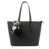 Gallantry Sac cabas femme a4 pompon fourlard noir