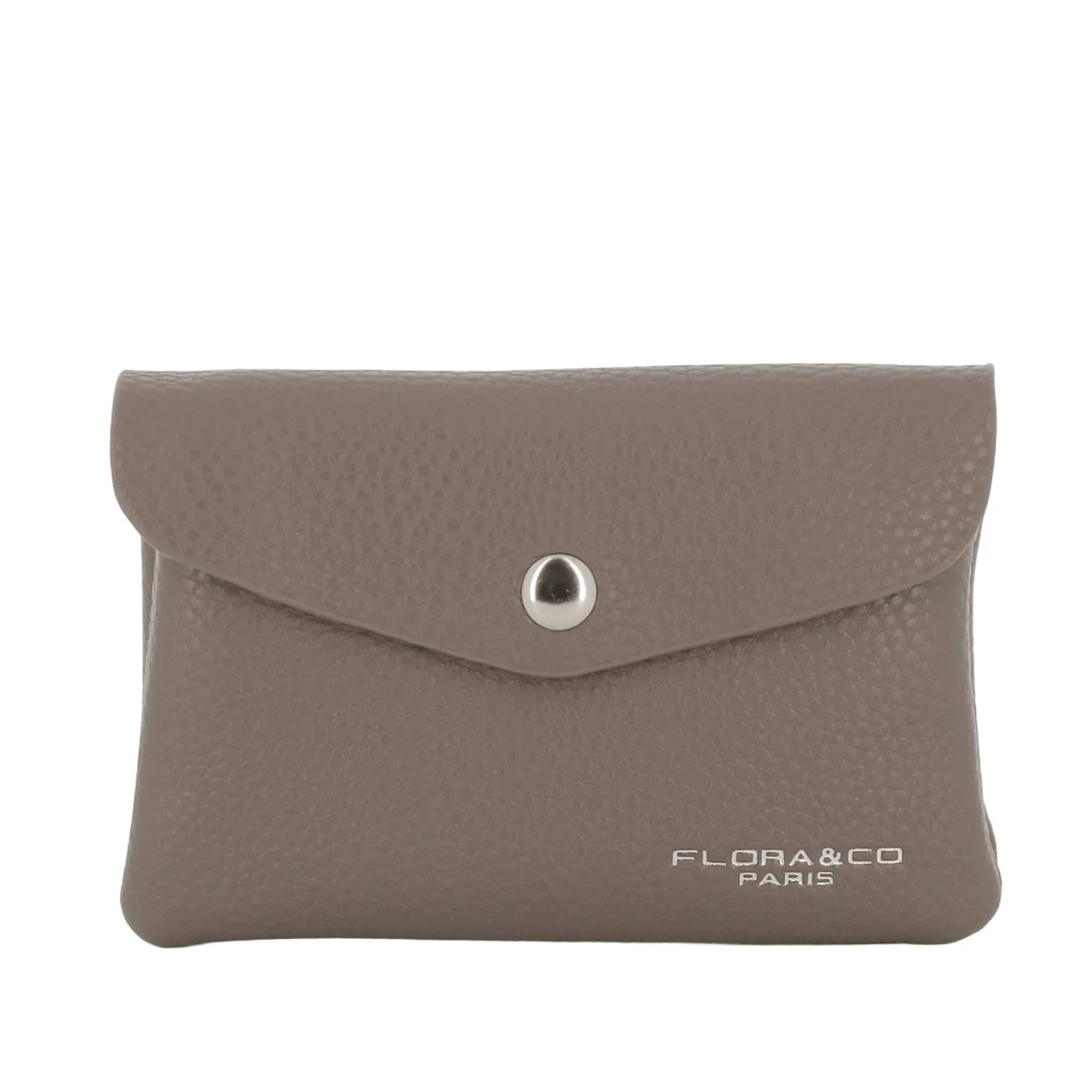 Porte-monnaie portefeuille femme mi-long Taupe main image