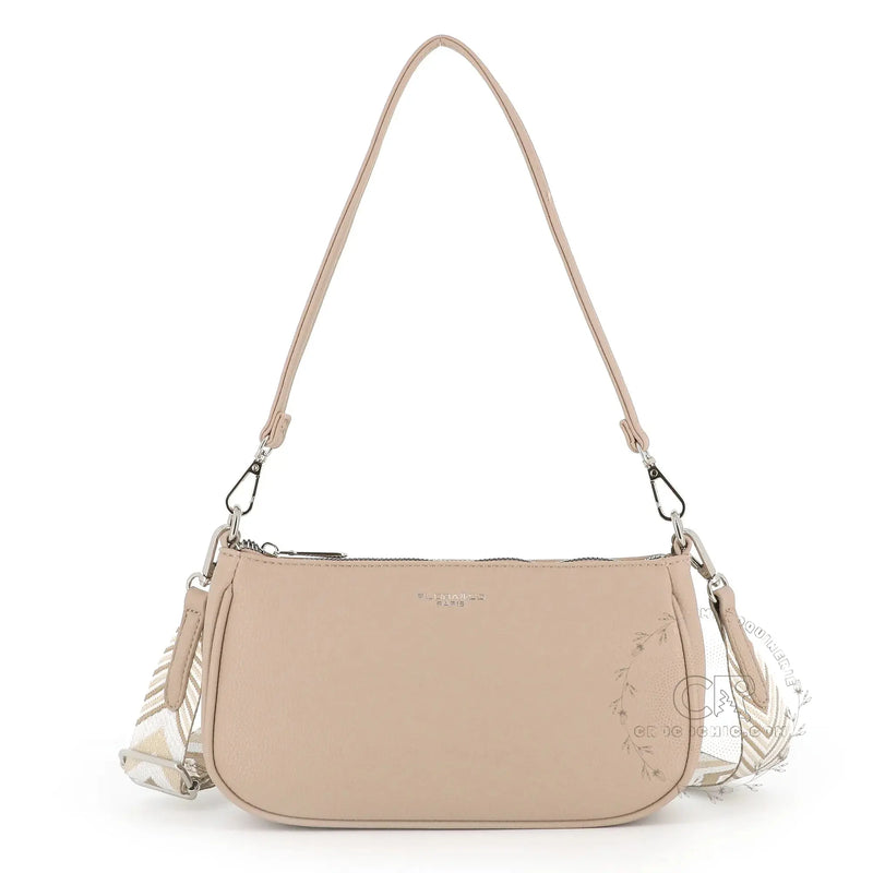 Flora & co Sac baguette avec bandoulière Beige