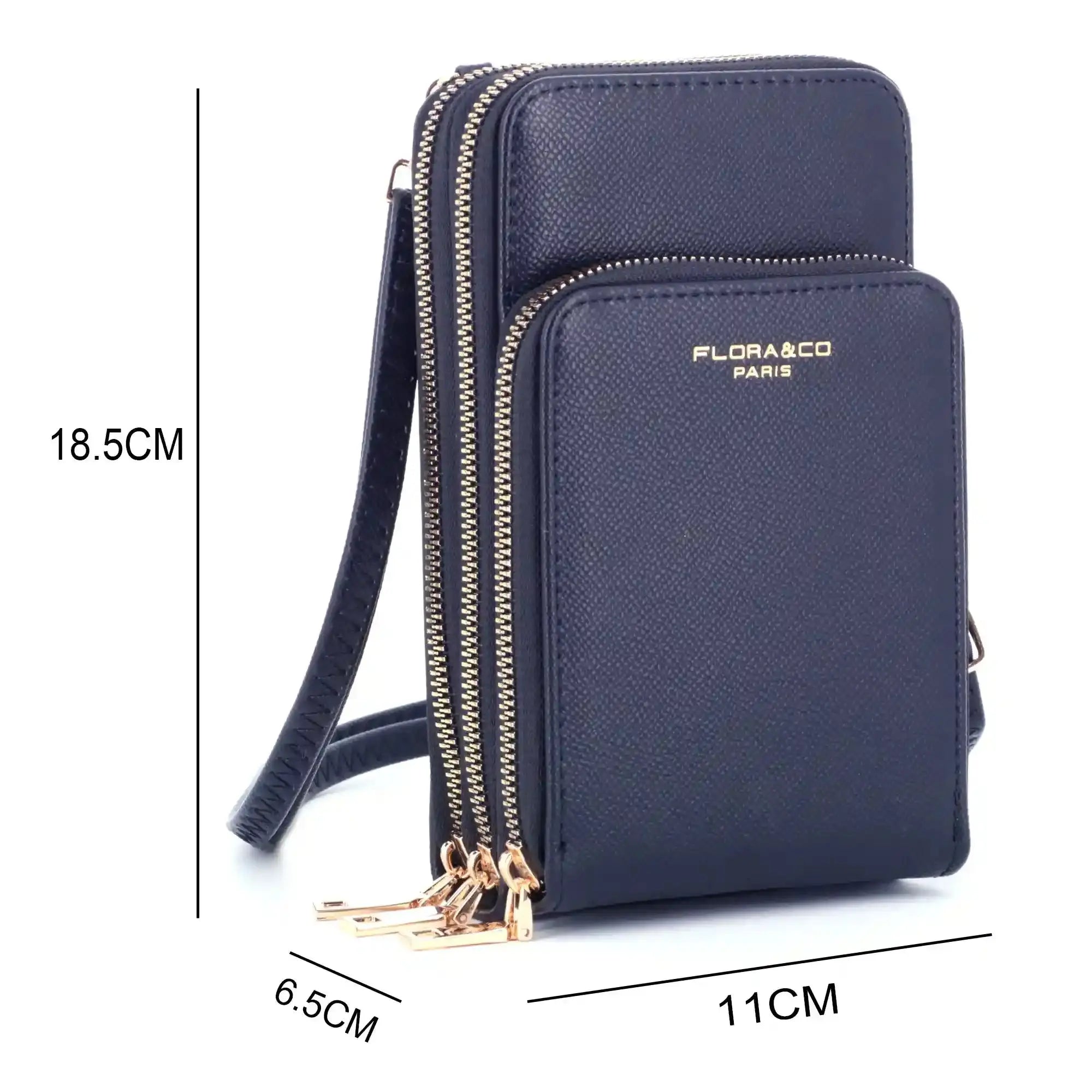 Sac bandoulière pochette téléphone 6.7 pouces Bleu Marine
