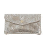 Vue princ. du Porte-monnaie long suédé irisé baroque 05A Taupe en cuir par Made in Italy.