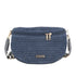 Sac banane paille tressé Bleu Flora & co