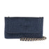 Sac pochette de soirée strass Bleu main image