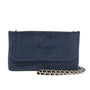 Sac pochette de soirée strass Bleu - Crocochic