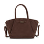 Sac à main bandoulière suédé Chocolat - Crocochic
