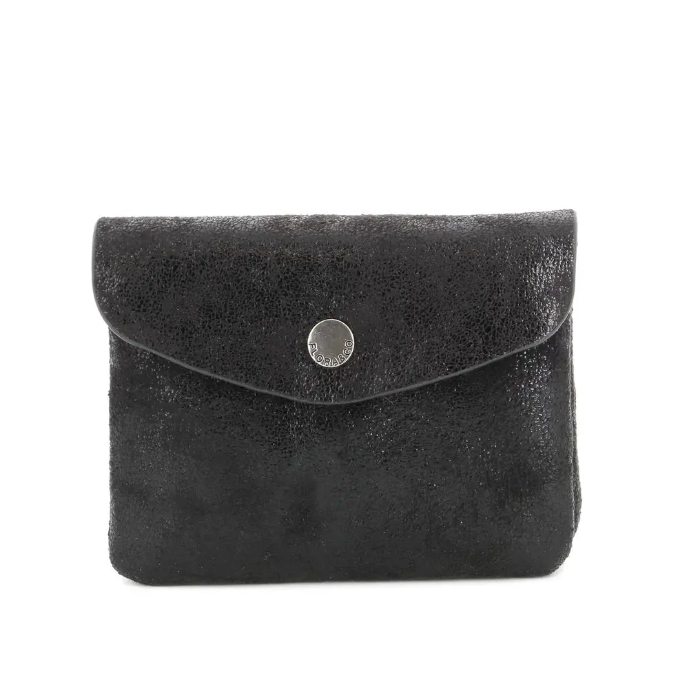 Flora & co Porte-monnaie femme court suède irisé