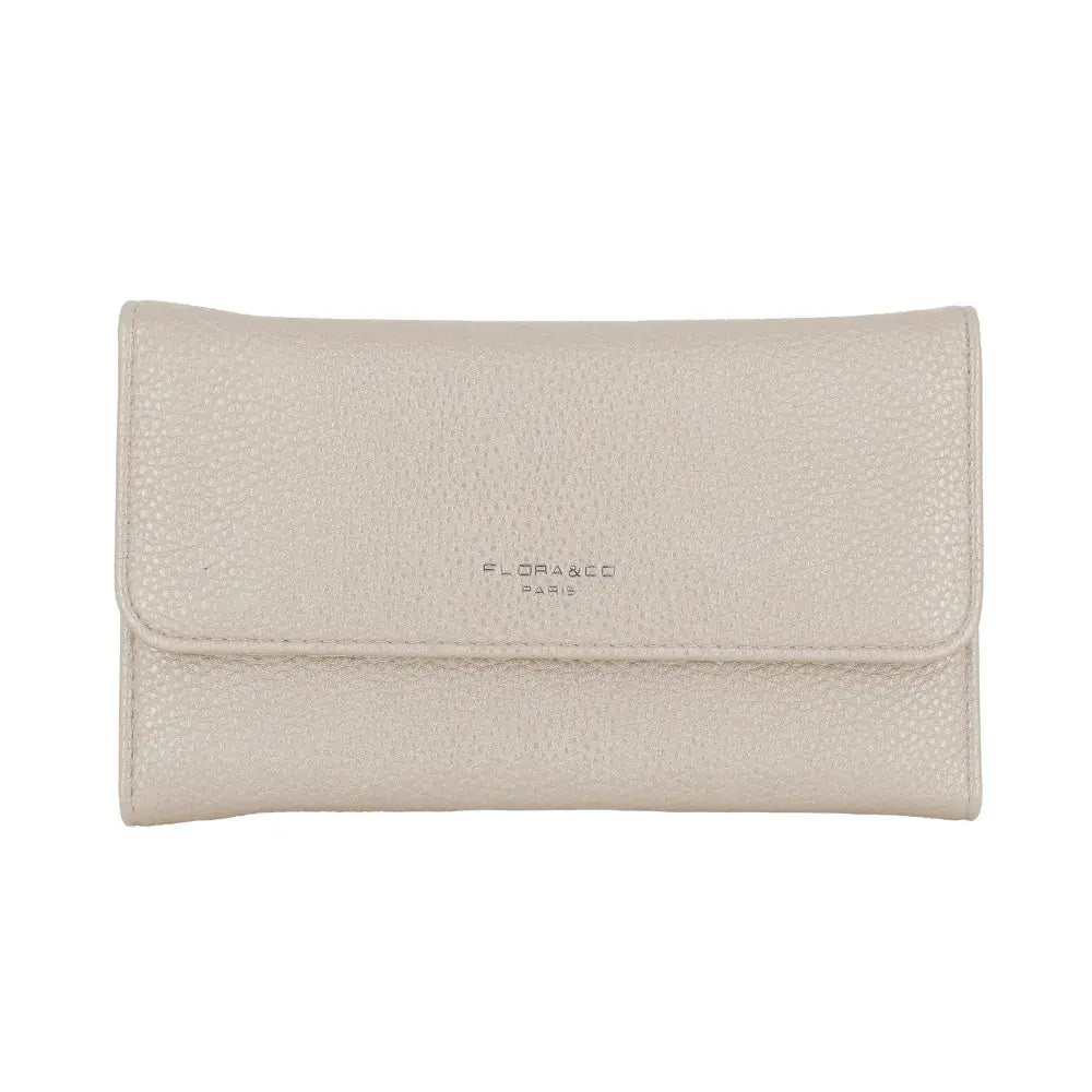 Portefeuille chéquier femme souple Ivoire