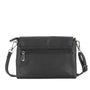 Vue 2 du Mini sac bandoulière femme souple Noir en cuir synthétique par Flora & co.
