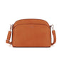 Sac bandoulière arrondi multi-poches Camel - Crocochic