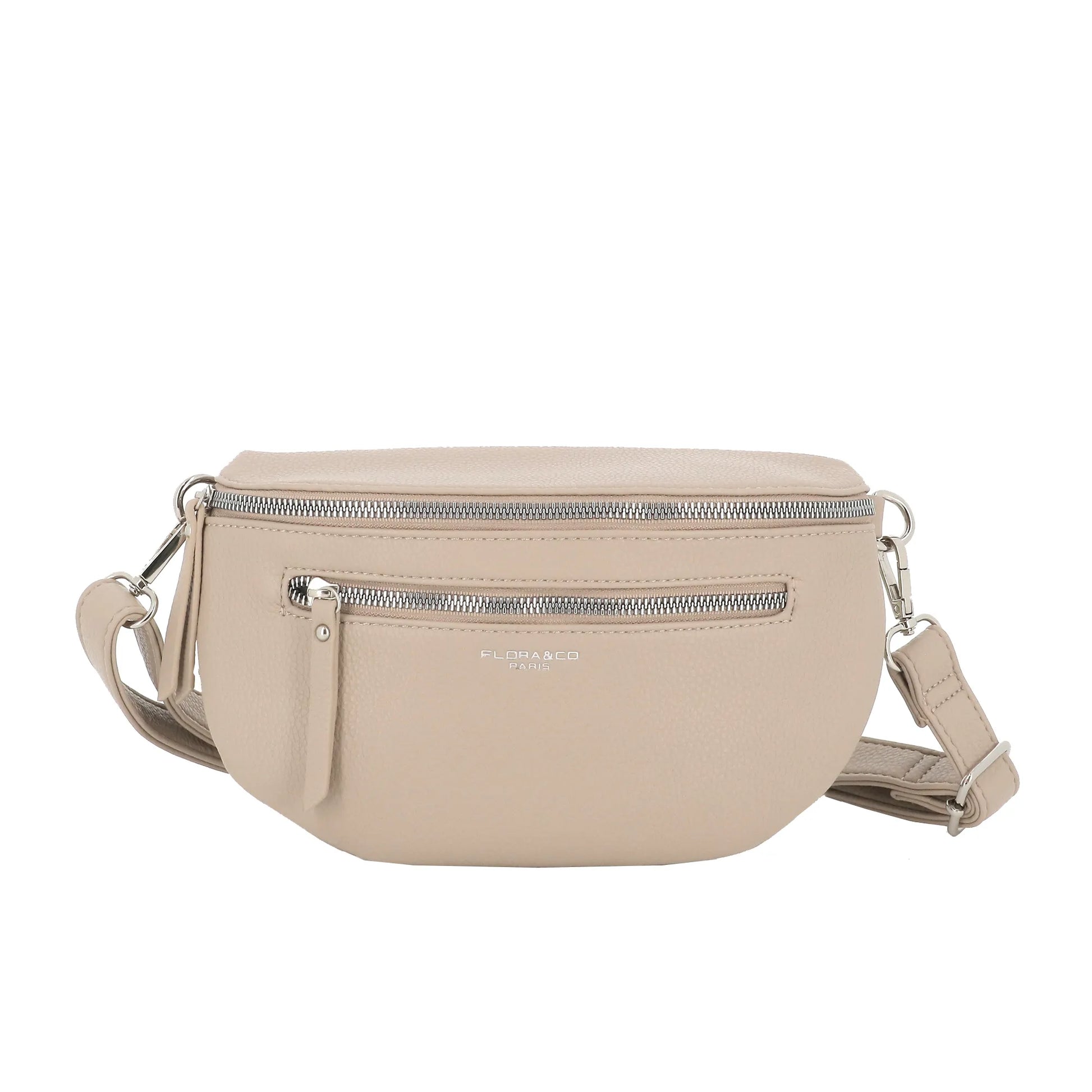 Sac banane bandoulière femme multipoches Beige main image