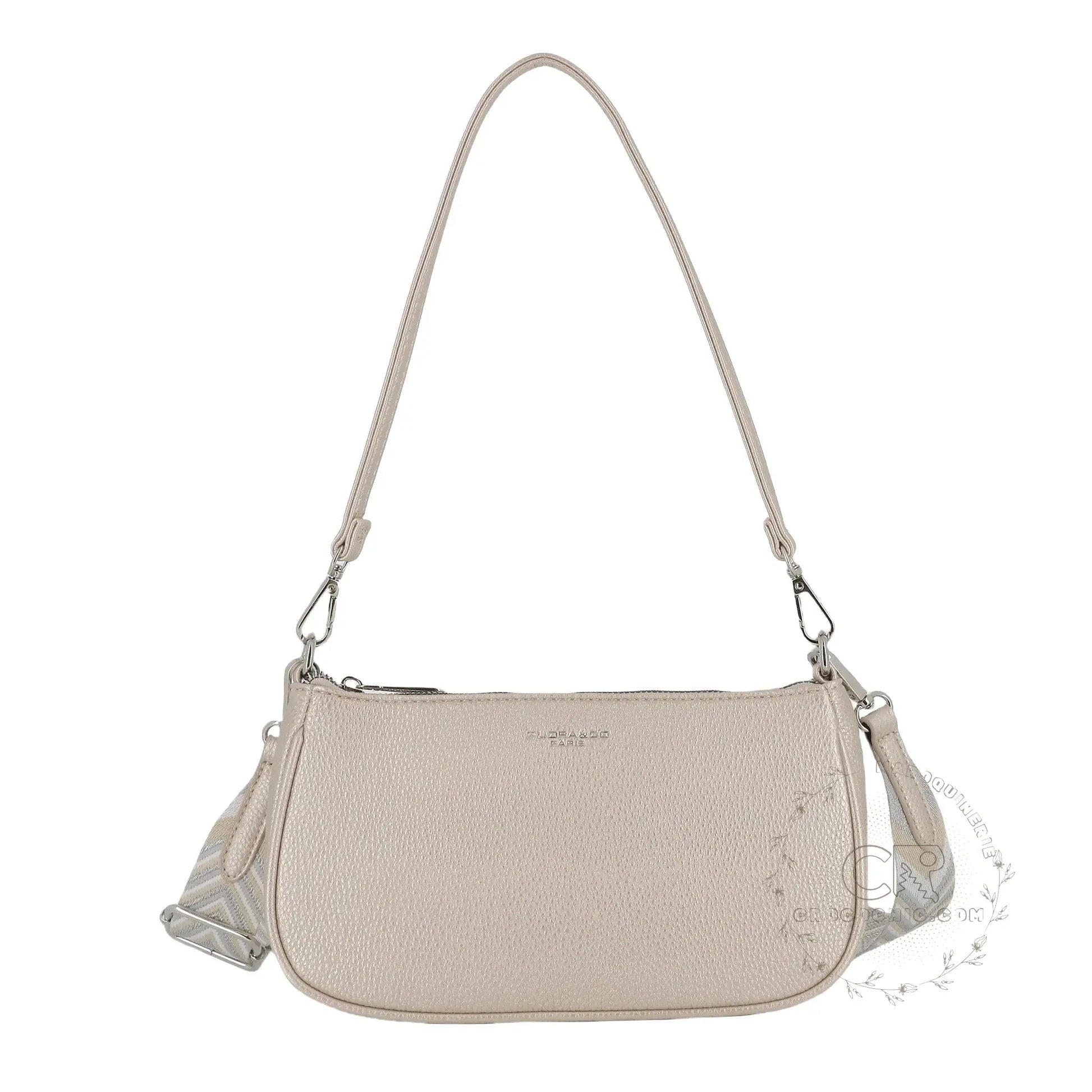 Flora & co Sac baguette avec bandoulière Ivoire