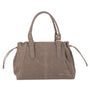 Sac cabas bowling femme cuir synthétique taupe - vue principale | Flora & co