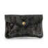 Portefeuille pochette passeport cuir isiré Noir main image