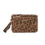 Vue princ. du Porte-monnaie Femme Similicuir Léopard Velouté Camel synthetique par Flora & co.