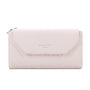 Gallantry Portefeuille longue tri-pli pu cuir matelassé beige