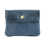 Vue princ. du Porte-monnaie court cuir suède embossé 041FL Bleu par Made in Italy.