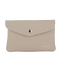 Porte-monnaie portefeuille femme mi-long Beige main image