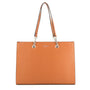 Sac cabas femme similicuir camel - vue principale | Flora & co