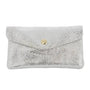 Vue princ. du Porte-monnaie long suédé irisé baroque 05A Argent en cuir par Made in Italy.